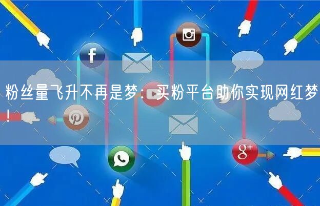 粉丝量飞升不再是梦：买粉平台助你实现网红梦！