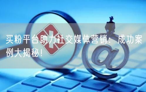 买粉平台助力社交媒体营销：成功案例大揭秘！