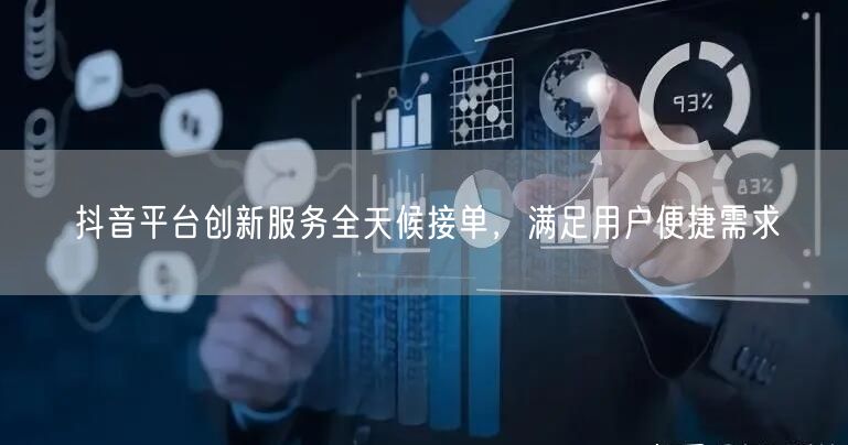 抖音平台创新服务全天候接单，满足用户便捷需求
