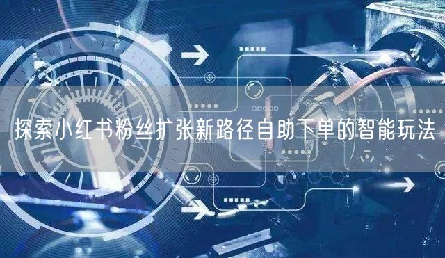 探索小红书粉丝扩张新路径自助下单的智能玩法
