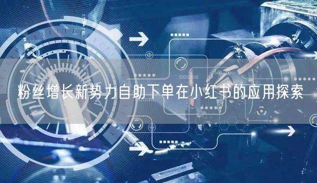 粉丝增长新势力自助下单在小红书的应用探索