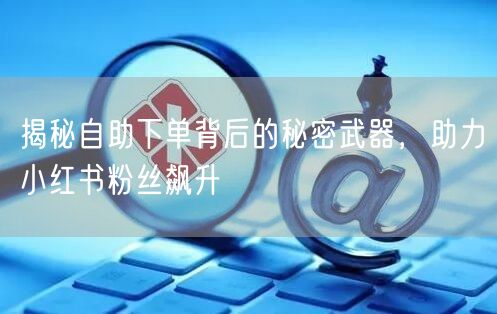 揭秘自助下单背后的秘密武器，助力小红书粉丝飙升