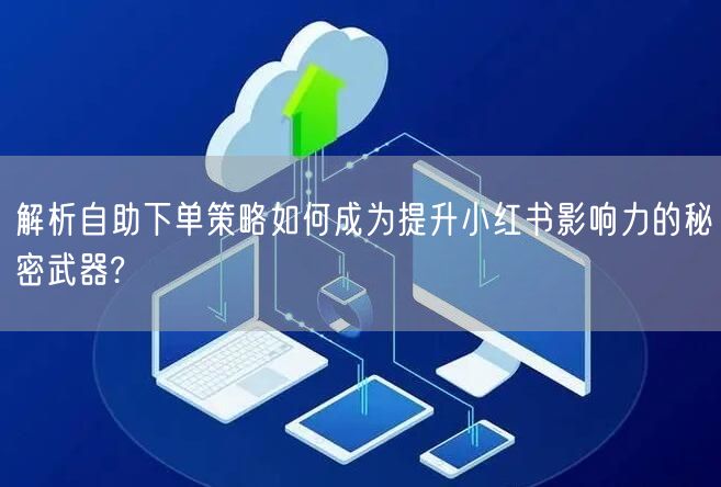 解析自助下单策略如何成为提升小红书影响力的秘密武器?